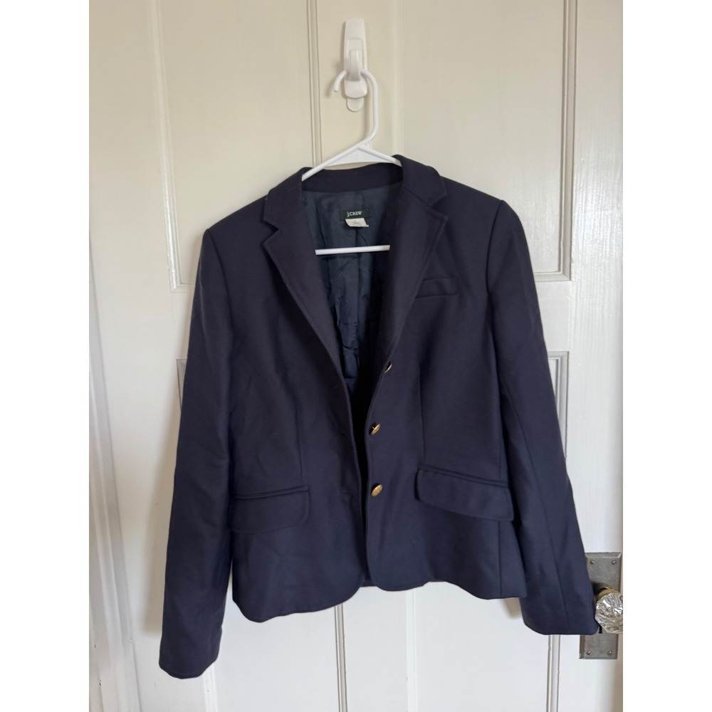 J.Crew navy blue wool blazer size 4